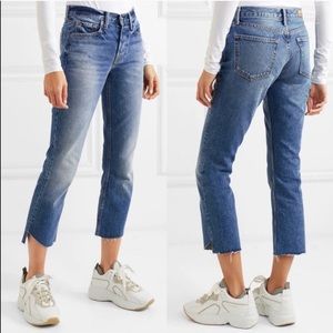GRLFRND NWT Tatum Slim Kick Mid-Rise Crop Turn Blue 29 never worn tags